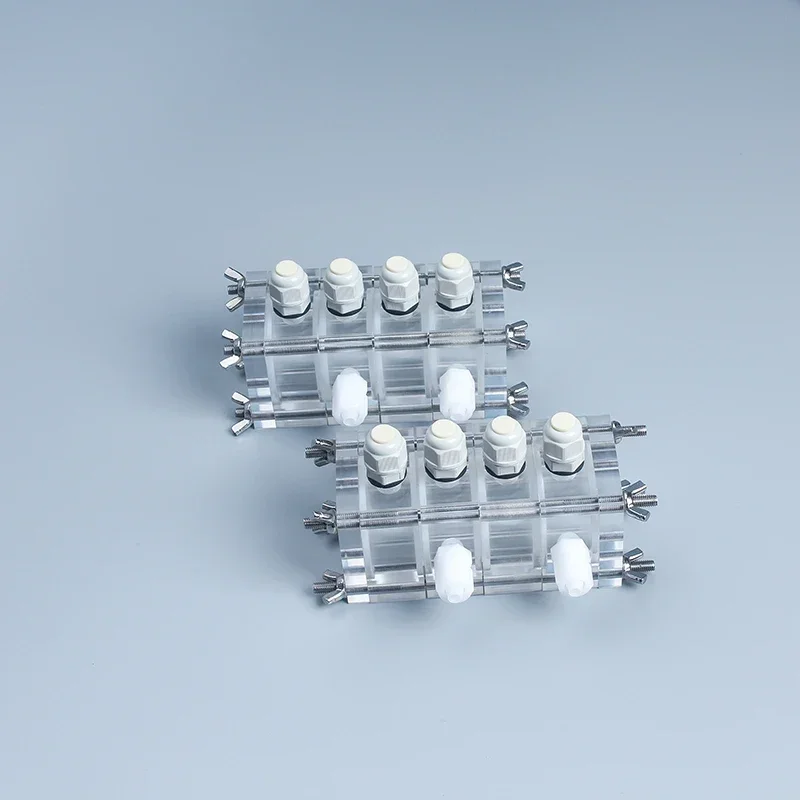 خلية وقود الهيدروجين الوقود الميكروبي خلية التحليل الكهربائي الصغيرة مفاعل الغرفة المزدوجة مع غشاء البروتون الساندويتش MFC