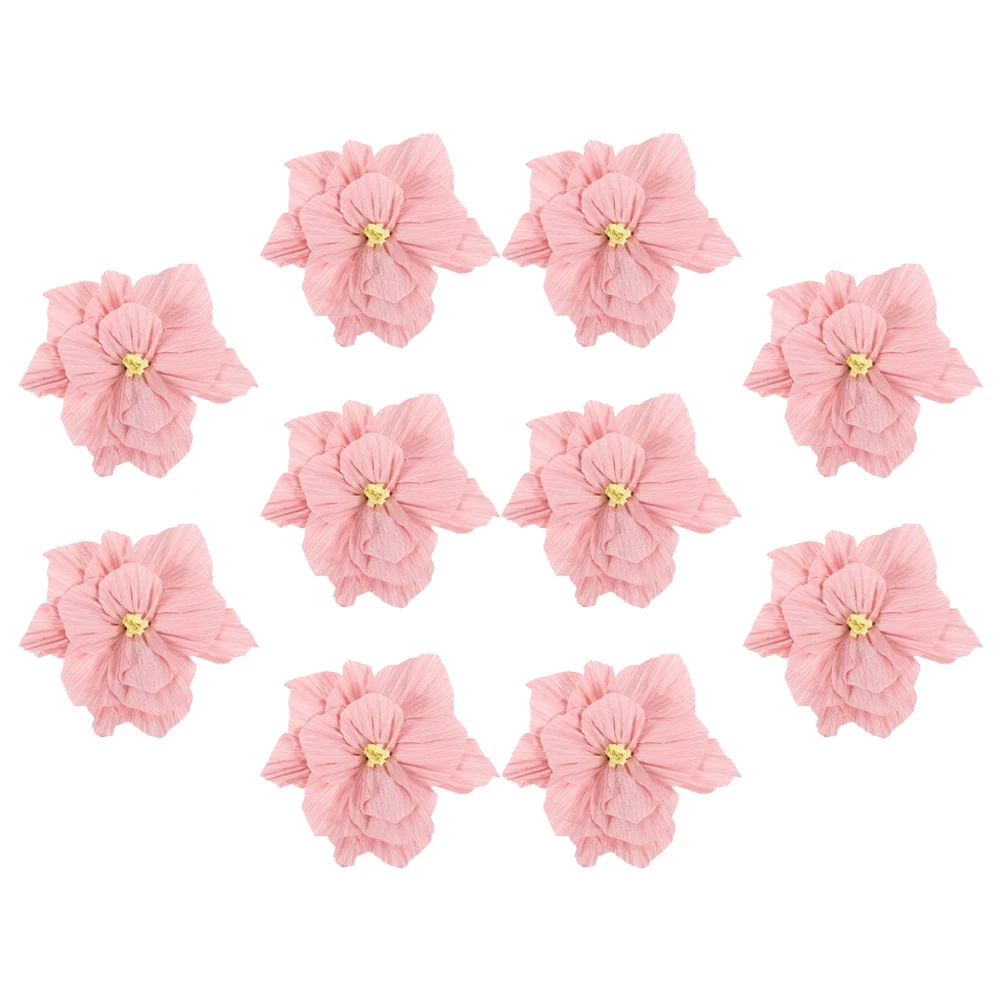 

10Pcs Decorative Paper Flower Bouquets 25Cm Crepe Tissue Pom Poms for Party Wedding Wall Ceiling Home Decor Giant Artificial