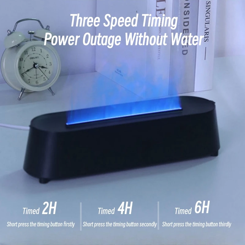 Vuur Vlam Aroma Diffuser Luchtbevochtiger Afstandsbediening Usb Ultrasone Aromatherapie Etherische Olie Diffuser Mist Maker Fogger