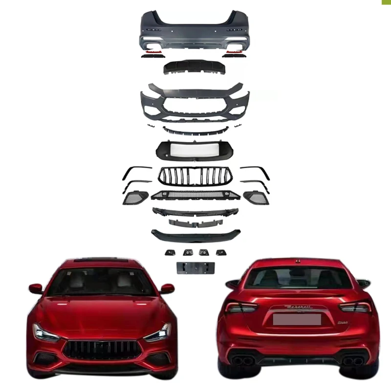 

Clrak Automobile2021 Trofeokits Masri Car Bodykit Auto Body Systems Full Body Set Front Bumper Rear Bumper Grille Ghibli Upgrade