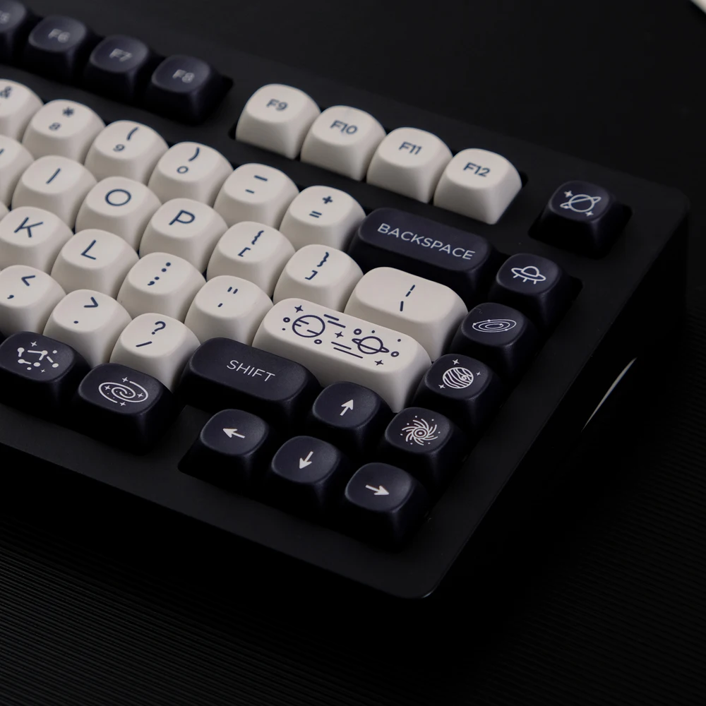 Gmk Galaxy keycap set MOA profile keycaps PBT dour การระเหิด keycap สำหรับ MX SWITCH คีย์บอร์ดเชิงกล6.25U เล่นเกมพื้นที่7U