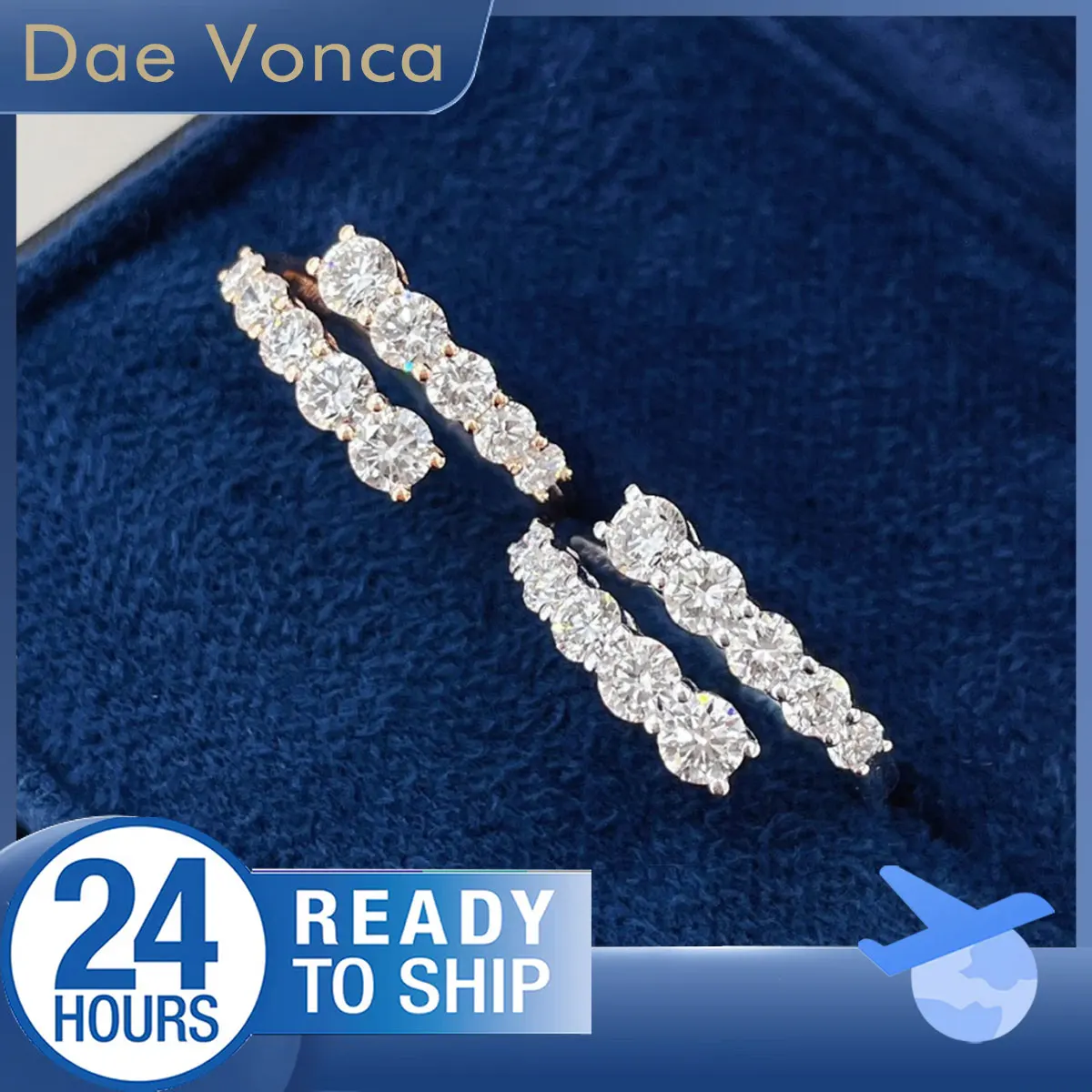 

Кольцо с бриллиантом круглой огранки из белого золота 18 карат с открытым хвостовиком, двухрядное кольцо с бриллиантом, всего 1,21 карата, браслет Half Eternity для женщин