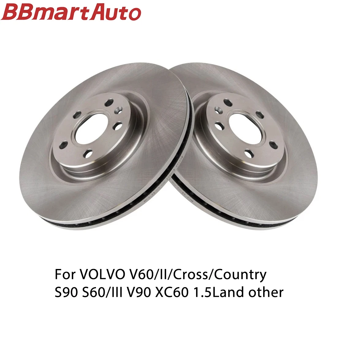 

31665446 2pieces front brake disc for VOLVO V60/II/Cross/Country S90 S60/III V90 XC60 1.5L and other BBmart Auto Parts