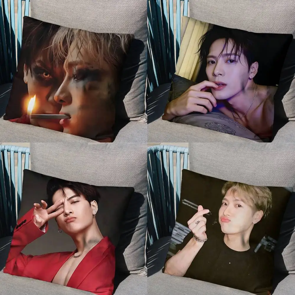100 Ways Cruel Jackson Wang Pillow Case Pillow Case Living Room Sofa Cushion Cover Suitable For Home Bedroom Room Decoration