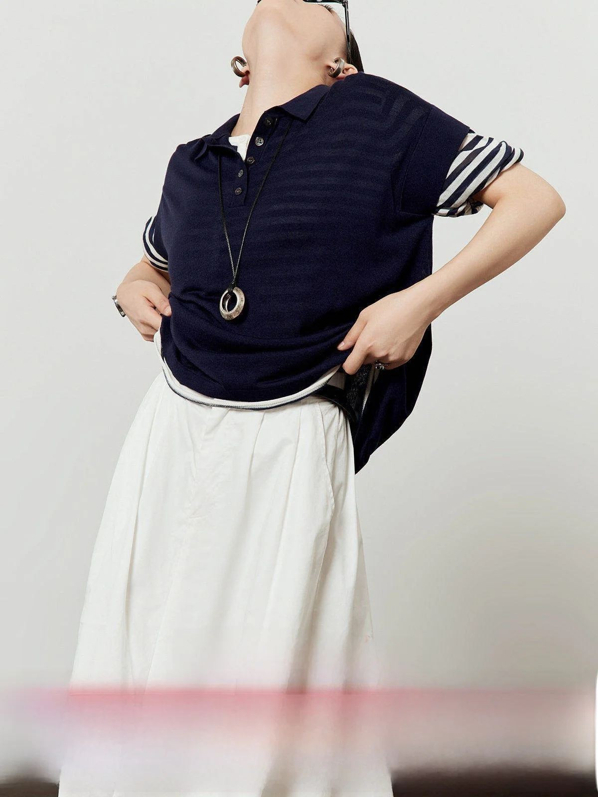 

Новый летний женский трикотажный топ свободного кроя с коротким рукавом: легкий, дышащий, повседневный и комфортный