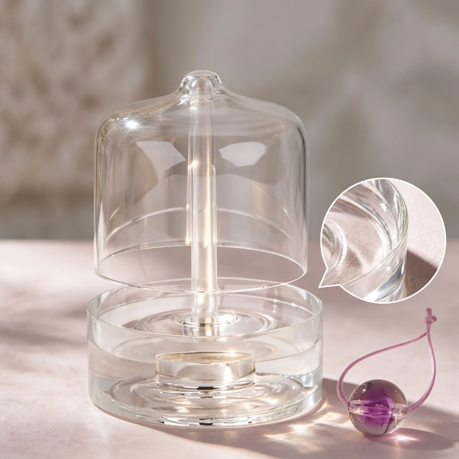 Musical Instrument Glass - Campana de Cristal para Meditación, Campana