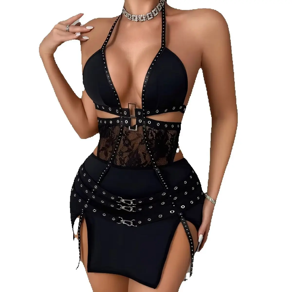 

New Design Women's Sexy Pushed Up Cosplay Bunny Girl Lingerie Dress Halloween Dress Up Party Roleplay Costumes Night Club Outfit