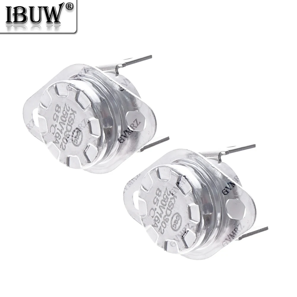 1PCS KSD302 45C 16A 250V 40~150 Degree Ceramic KSD301 Normally Closed / Open Thermostat 40C open Temperature Switch 50C 55C