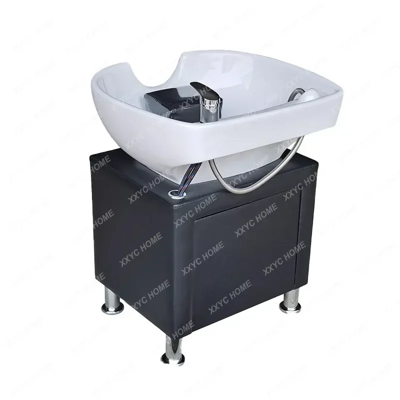 shampoo bed separate shampoo basin water circulation, hair nourishing head treatment basin package Behandelstoel Salon Furniture