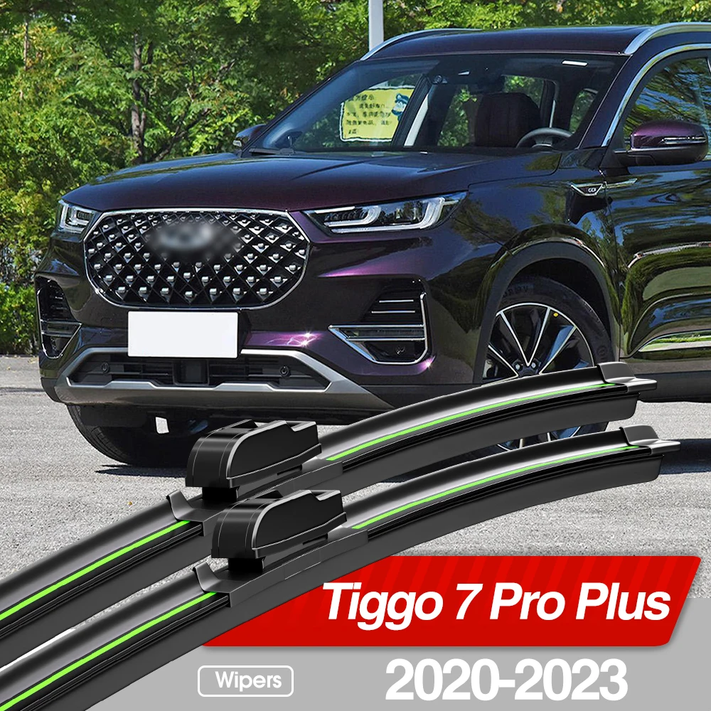 For Chery Tiggo 7 Pro Plus 2020-2023 Front Windshield Wiper Blades 2pcs Windscreen Window Accessories 2021 2022