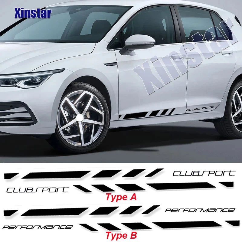 

2Pcs Clubsport Performance Sticker For Volkswagen Golf 7 8 MK7 MK8 GTI Estate RLine Alltrack GTD GTE