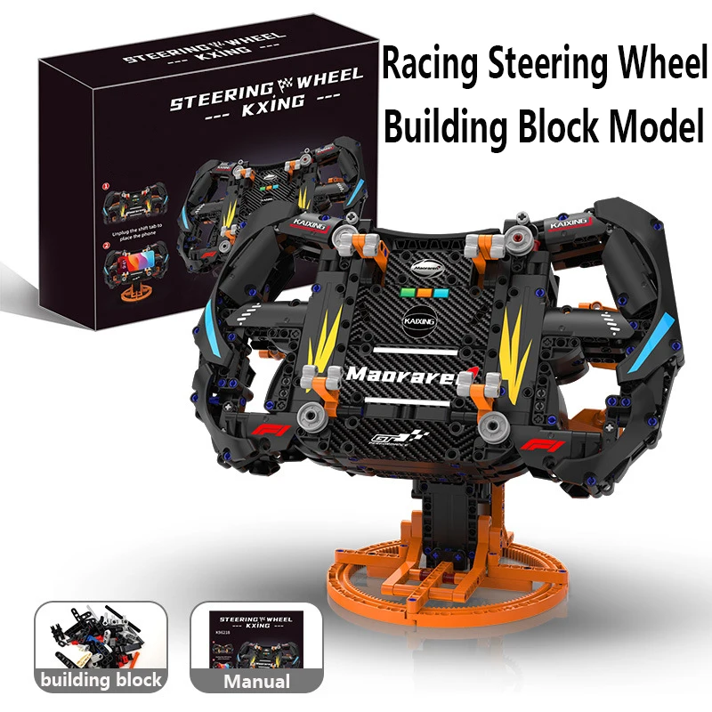 Set di Blocchi da Costruzione Volante da Corsa per Supercar, Kit Modello di Hypercar con Supporto Espositivo, Regalo Creativo Fai-da-Te per Uomini, Adolescenti e Adulti