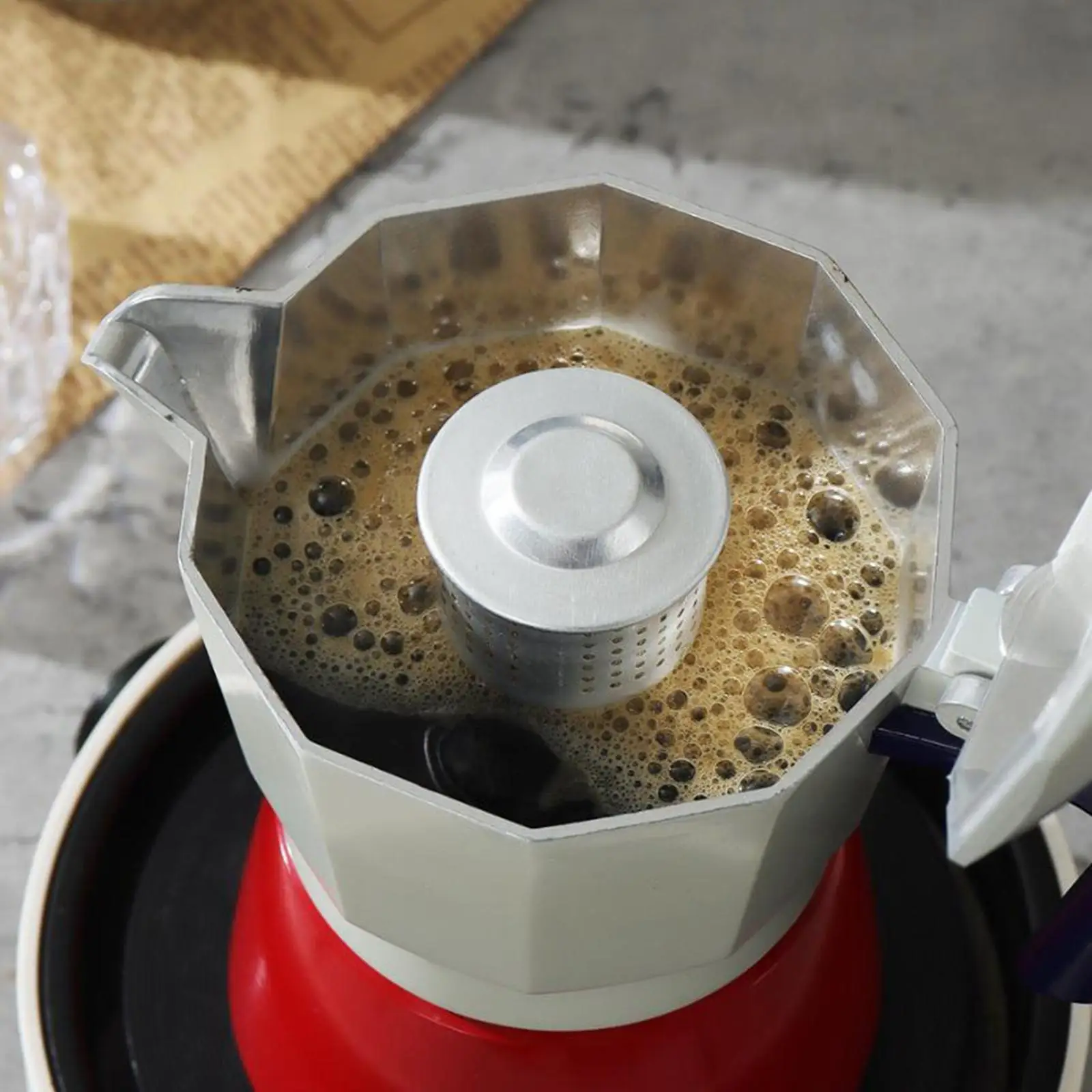 Mokas Coffee Pot Splashing Proof Cover Compact Guard for Less Than 2 Cm