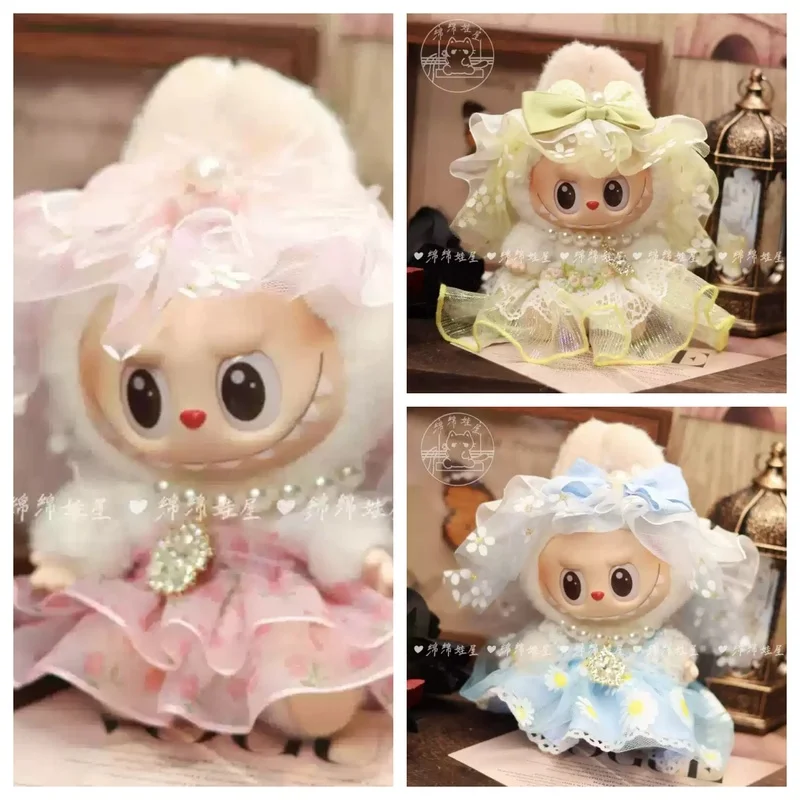 

Labubu Pendant Hand-Made Headdress, One, Two Or Three Generations Of Blind Boxes, Replacement For Labubu Suit, No Dolls