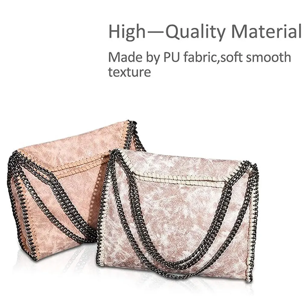 Stylish And Practical Handbags Fashion Companion PU Functional And Beautiful Chain Shoulder Ba white
