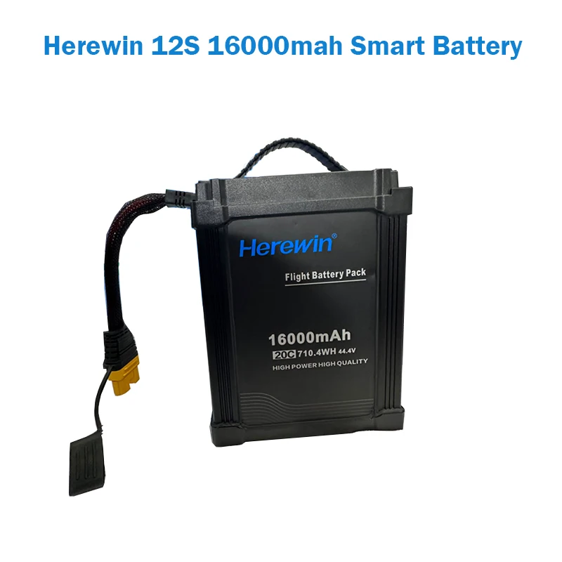 

Herewin 44.4V 12S 16000mAh 20C Lithium Polymer Rechargeable Battery Lipo Battery for Agriculture Drone UAV