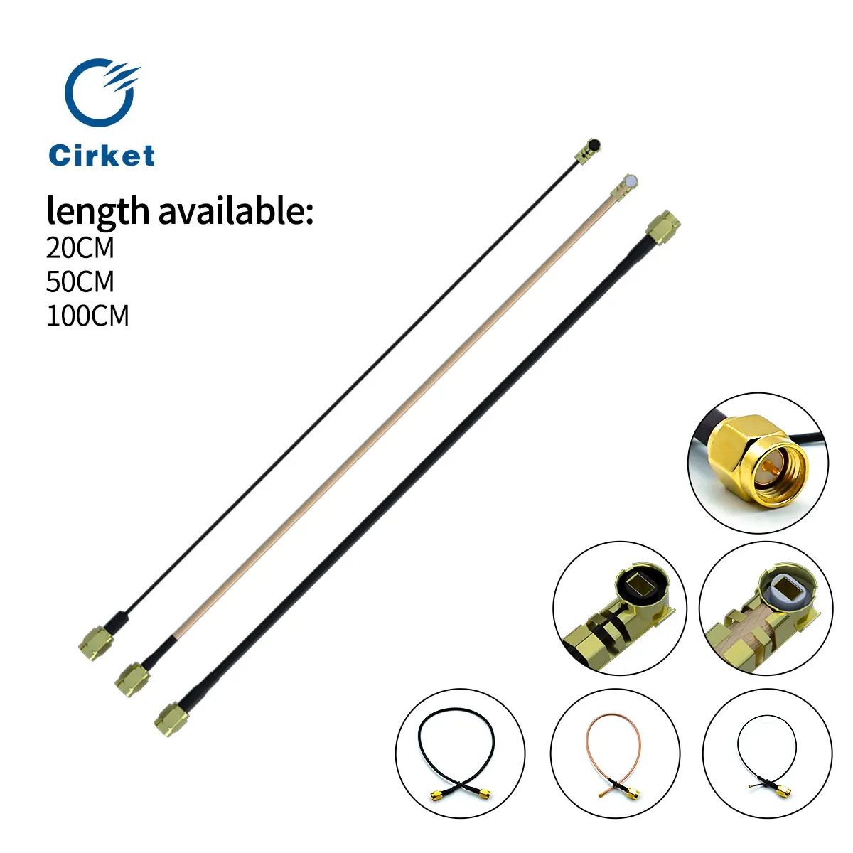

RF extension cable ipex adapter cable UF.L to sma female pin jumper WIFI/3G/4G/5G coaxial cable 1.13 line