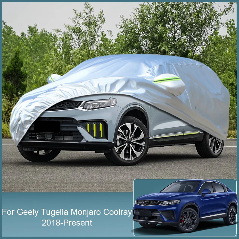 

Car Cover For Geely Monjaro Tugella Preface Coolray Binray Outdoor Protection Full Car Covers Snow Waterproof Dustproof Cover