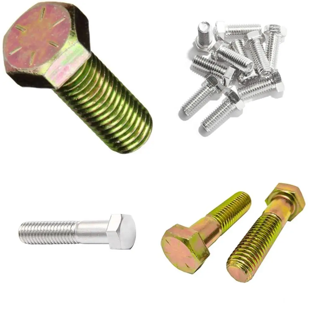 

Grade 8 Zinc Yellow Plated Hex Cap Screws, 3/4-10 x 1-1/4 Inch, Coarse Thread, Fully Threaded, 25-Piece Set