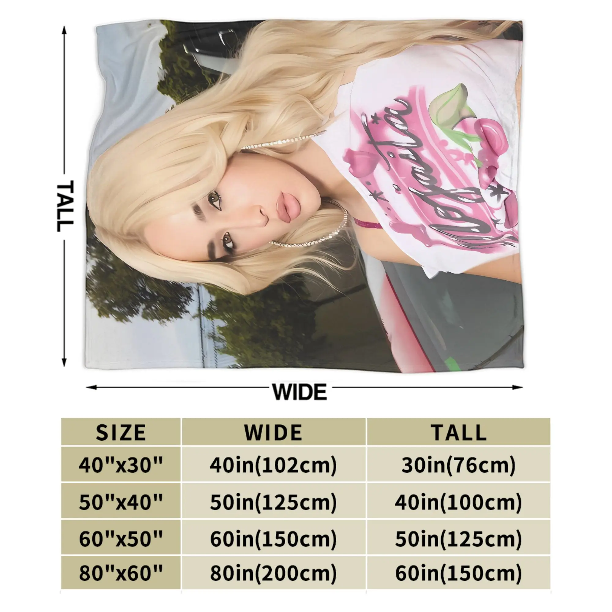 البطانيات الدافئة الناعمة الفتيات الزخرفية Lolas Indigos 2025 جولة الفراش يلقي الفانيلا المفرش لسرير الأريكة غطاء مريح