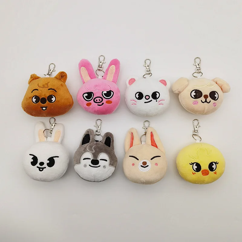 Kawaii 16cm Skzoo Plush Toys Keychain  Accessories Pendant Stray Kids Skz&Stay Stuffed Dolls Cartoon Stuffed Animals Fans Gift