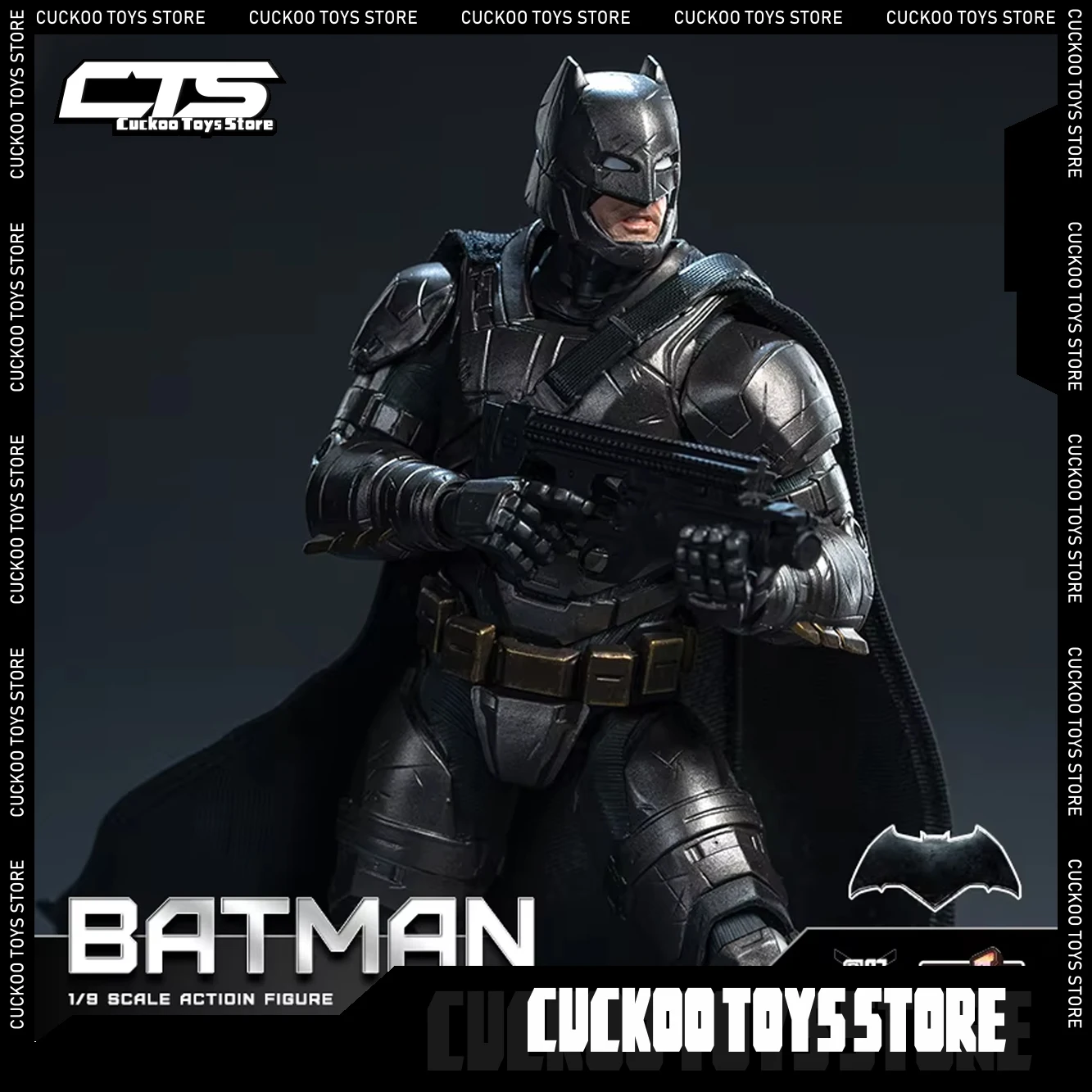 New Original 1/9 Fondjoy Batman Anime Figure Armored Batman Figure DC Justice League Figure Model Pvc Statue Collection Toy Gift