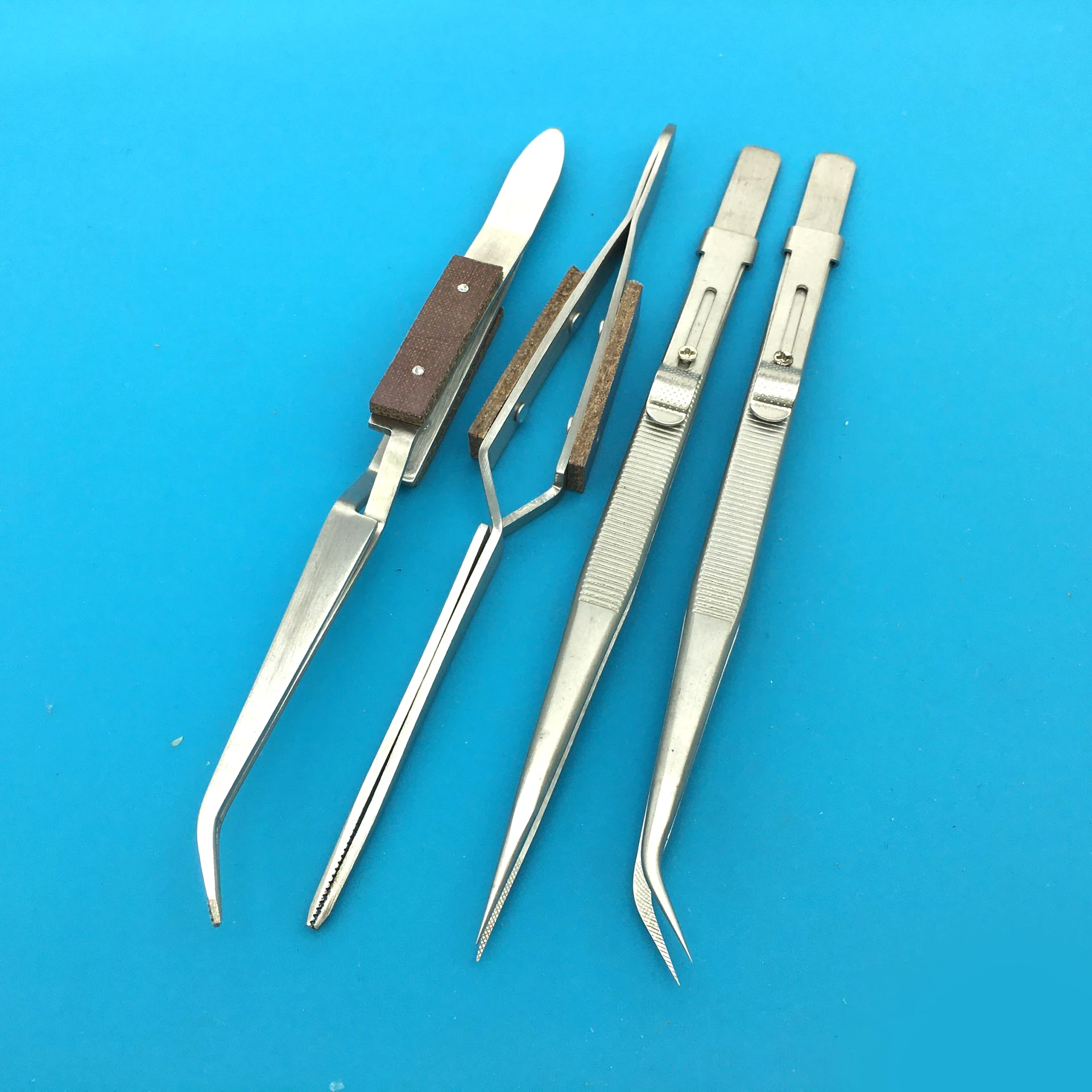 1PCS Non-magnetic Stainless Steel Tweezers Plier Tools for Jewelry IC SMD SMT fly lin