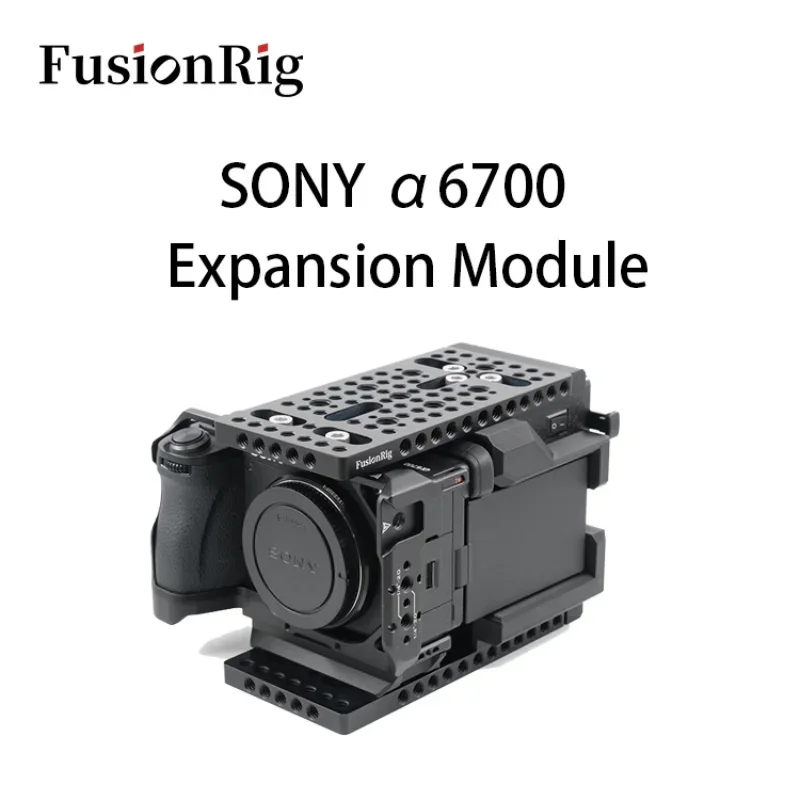 FusionRig For Sony A6700 Camera Cage Expansion Module cineback