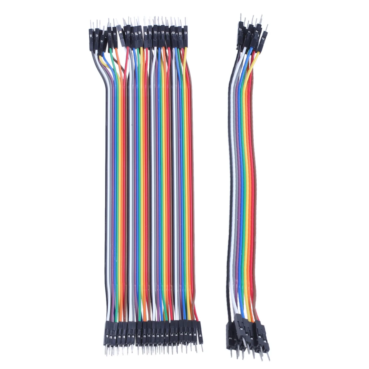 ETRT 40Pcs 20Cm 2.54Mm Male To Male Breadboard Jumper Wire Cable for
