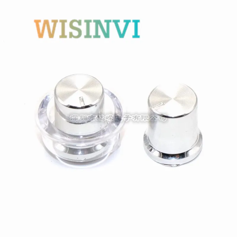 5PCS 15MM Swirl marks plating  knok  Potentiometer Knob Audio volume adjustment knok cap with lamp cup