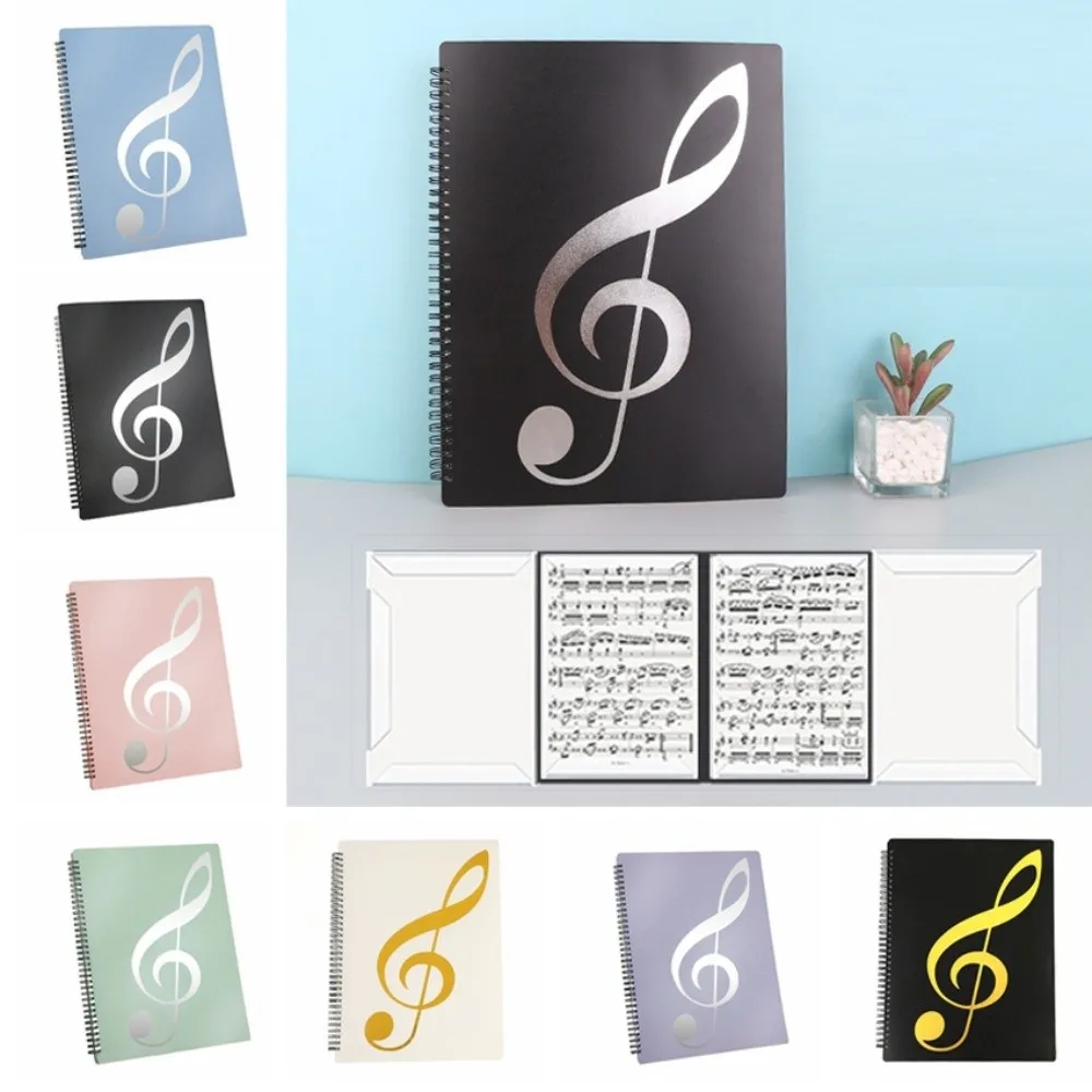 

Contiguous Page Design Multi-layer Music Score Folder Detachable 40 Pockets Piano Music Score Folder Writable Flexible