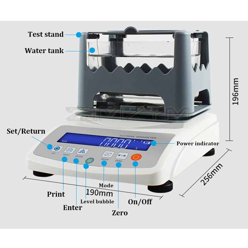 300g 0.01g Automatic Soild Density Meter for Metal Gold Silver Platinum Plastic Small Particle Density Tester Densitmeter