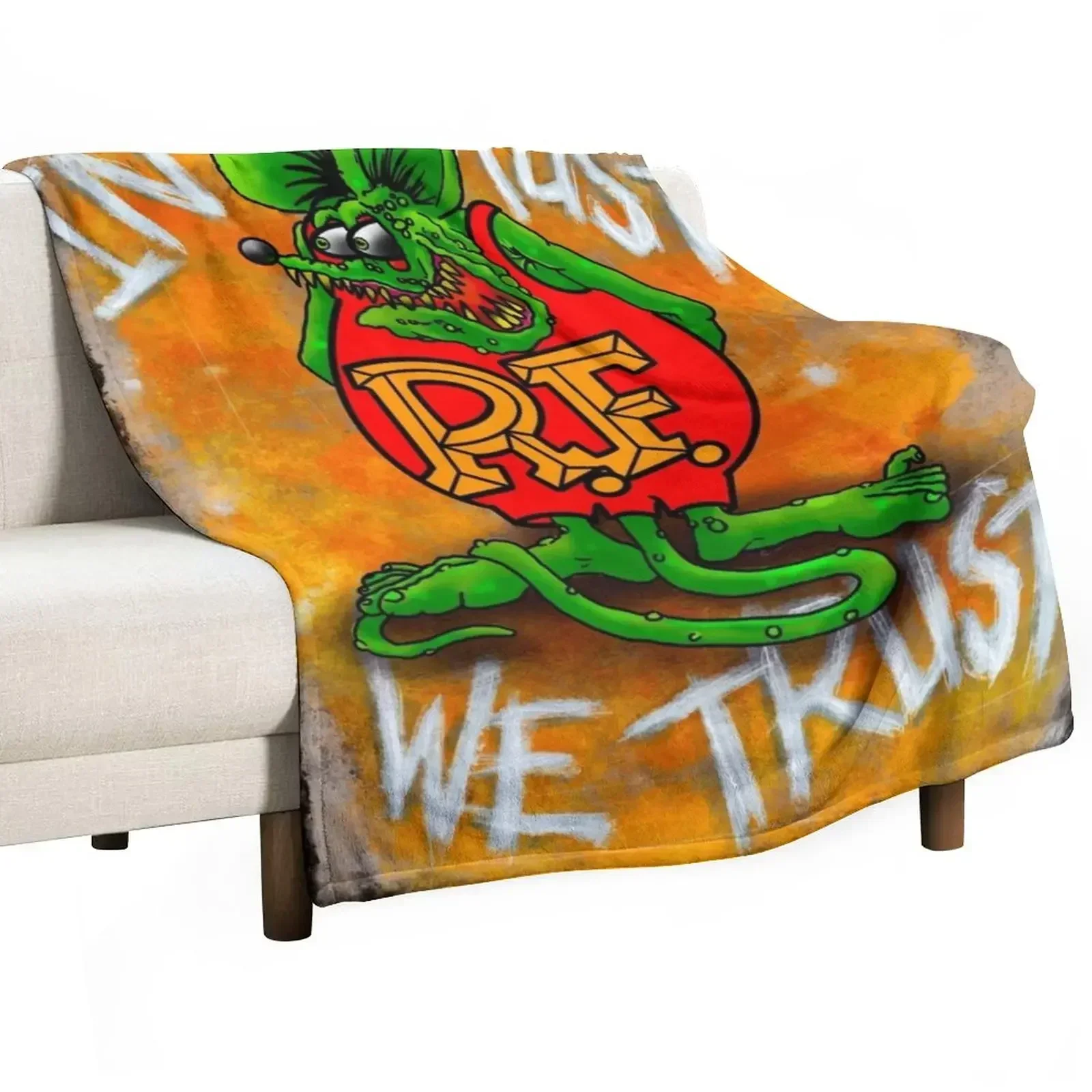 

In rust we trust Throw Blanket Winter beds Plush Fashion Sofas Blankets