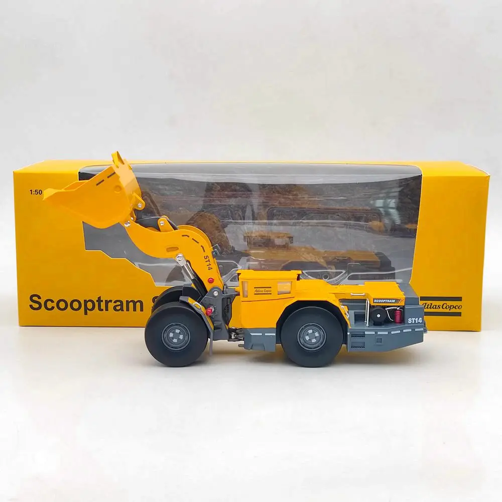 Atlas 1:50 Scale Diecast Alloy Scooptram ST14 Tunnel Engineering Scraper Cars Model Classics Adult Toys Souvenir Gifts Display