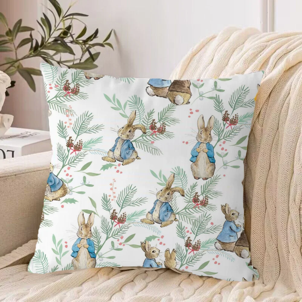 Peter Rabbit Decorative Cushions for Sofa Sleeping Pillows Cushion Covers Pillow Cover Home 45x45 50x50 40*40 Pillowcase Textile