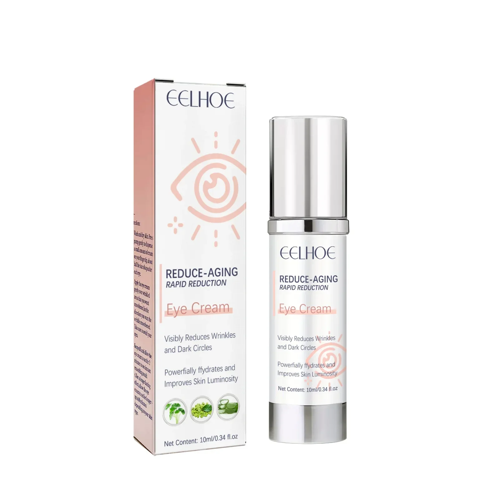 Eelhoe crema antiarrugas para los ojos, crema reafirmante para la piel, hidratante y nutritiva, decoloración, arrugas, líneas de esquina, cuidado de los ojos