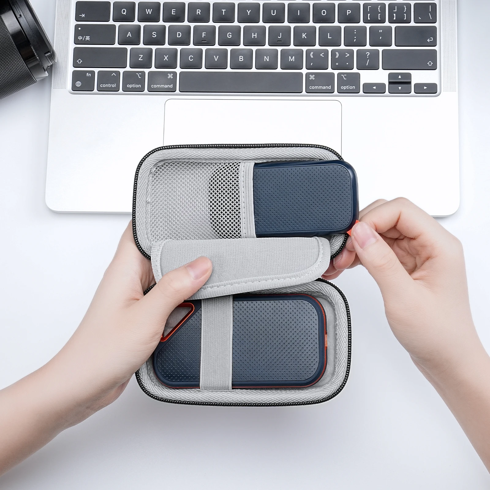 Hard Case for Universal MP3/MP4/SanDisk Extreme Pro/SanDisk Extreme Portable External SSD 1TB/2TB/4TB, Travel Cover Storage Bag