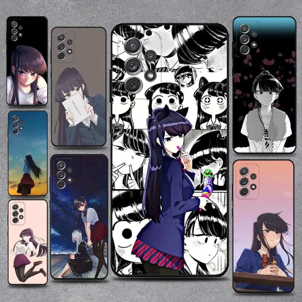

Manga Chibi Komi Shouko Komi-San Phone Case For Samsung S25,S24,S21,S22,S23,S30,Ultra,S20,Plus,Fe,Lite,Note,10,9,5G Black Cover