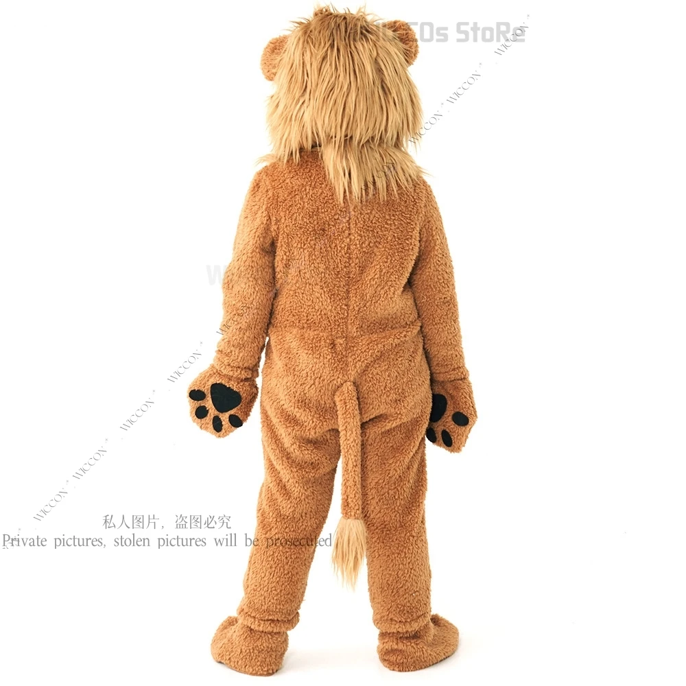 Mignon petit Lion Animal roi Kigurumi Costume bébé garçons filles hiver pyjamas combinaison Onesies anniversaire déguisement gants