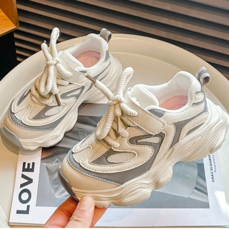 Kids Sneakers for Girls 2024 Spring Autumn Versatile Children School Running Shoes Fashion Causal Toddler Boys Mesh Sports Shoes