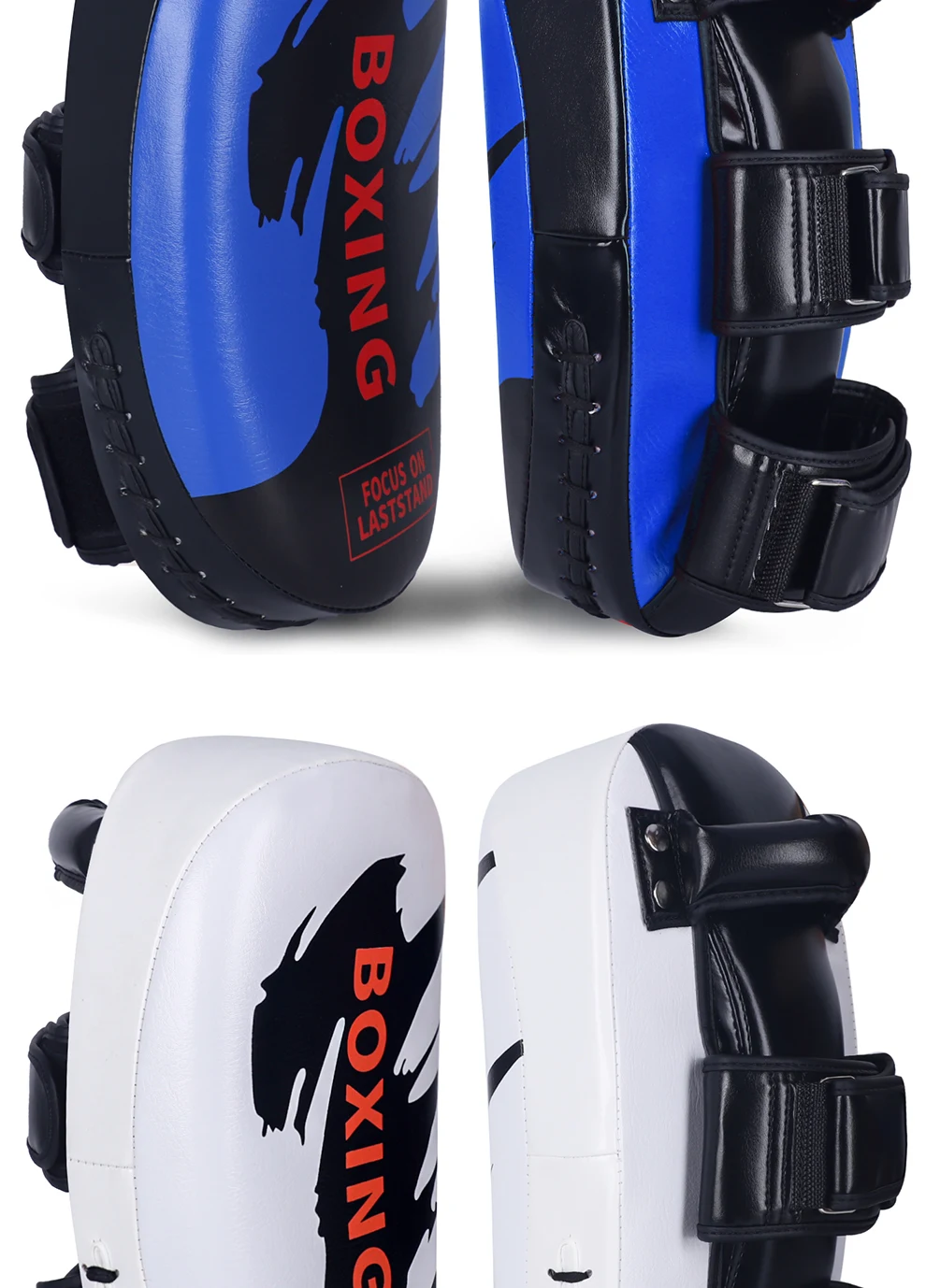 1PCS PU Leder Boxen Ziel Hand Fuß Treten Pad Tasche für Muay Thai Taekwondo MMA Kampfkunst Training Fitness ausrüstung – Detail 9
