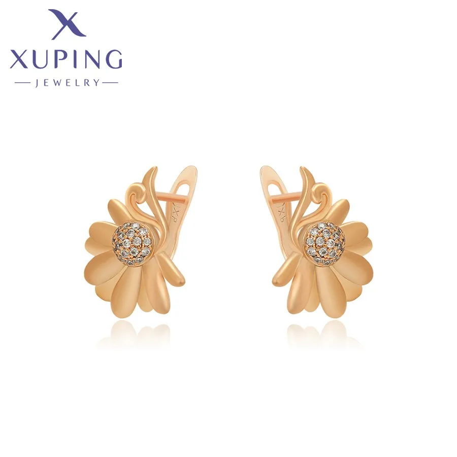 Xuping Jewelry New Animal Shaped Earrings Stone with Gold Color Earring for Women Girl Charm Jewellery Gift S00091205