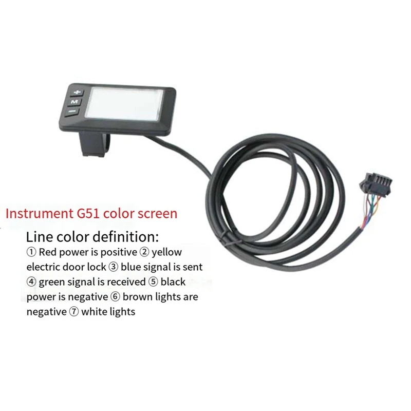 E-Bike G51 LCD Display 24V 36V 48V 52V 60V Electric Bicycle Scooter Display For Electric Bike Parts