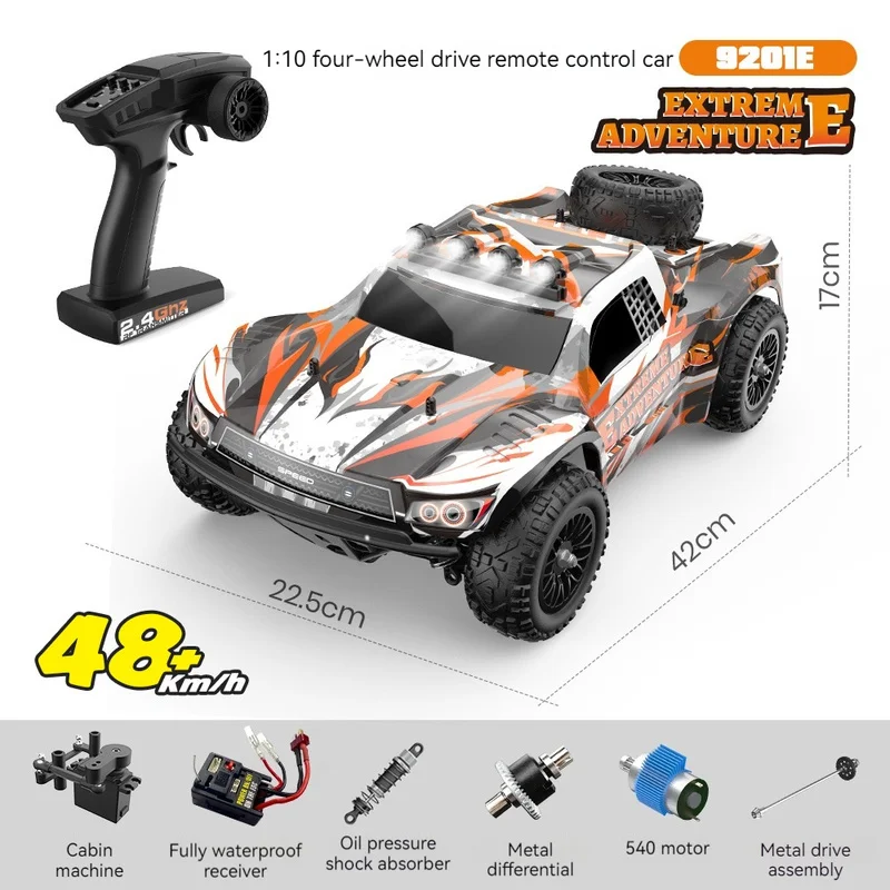 

Pengxiang 1:10 High-Speed Remote Control Car Four-Wheel Drive Off-Road Pickup Truck Electric Drift Remote Control Car Rc Model