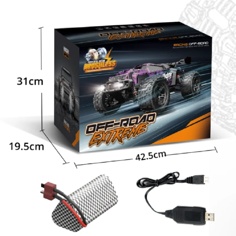 

208E 1/10 Scale 4WD Brushless RC Car Remote Control Toys 2.4G Brushless Remote Control Car for Ages 14+ Adults Kids Toys