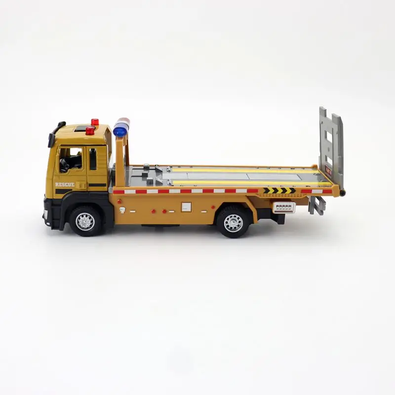 Diecast Toy Model 1:50 Scale Road  Engineering Transport Car Sound & Light  Educational Collection Pull Back Gift For Kid