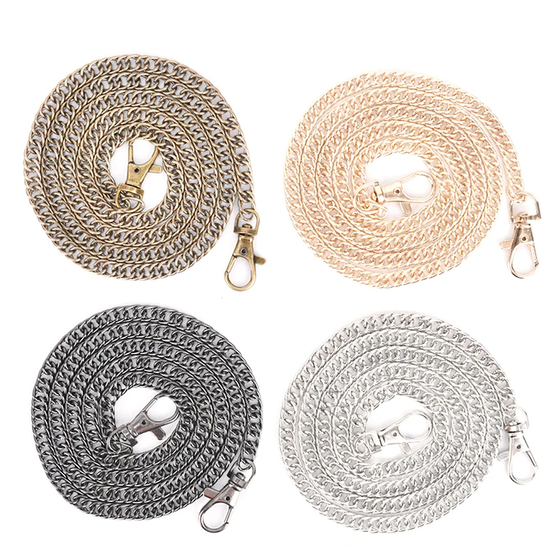 1PCS 100cm Bag Chain Accessories Metal Extension Chains Underarm Crossbody Shoulder Belt Replacement Bags Strap For Women's Bag