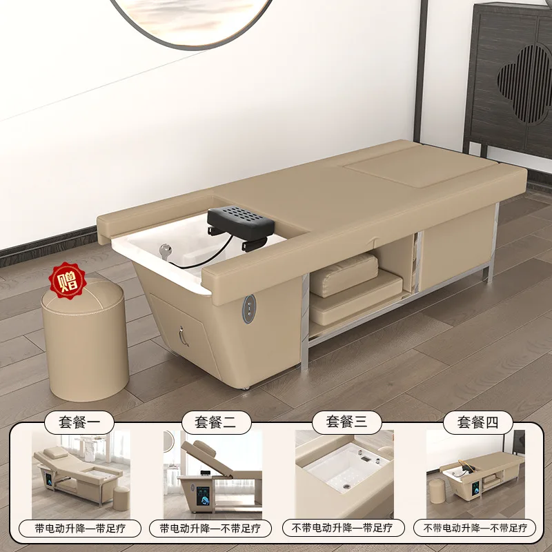 

Shower Head Spa Shampo Chair Move Adjust Foot Portable Sink Luxury Hair Wash Bed Massage Shampouineuse Salon Equipment MQ50SC