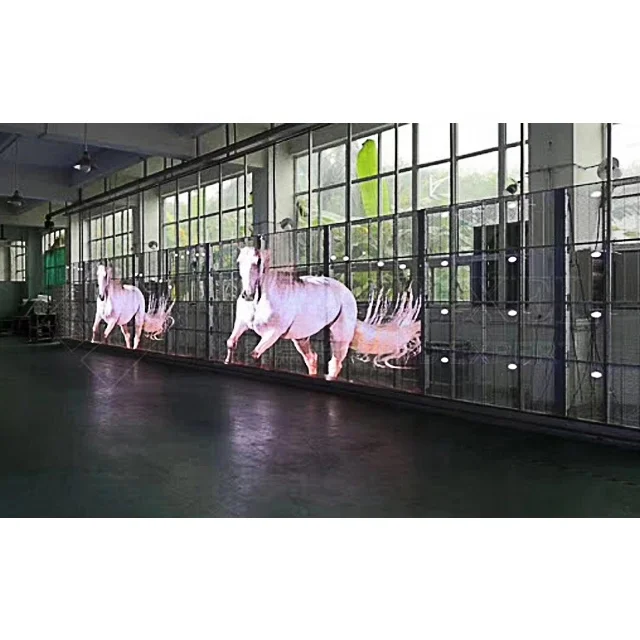 Programmable Diy Wifi Wireless Control Shop Electronic Billboard Hanging Transparent Video Wall Led Screen Panel Display