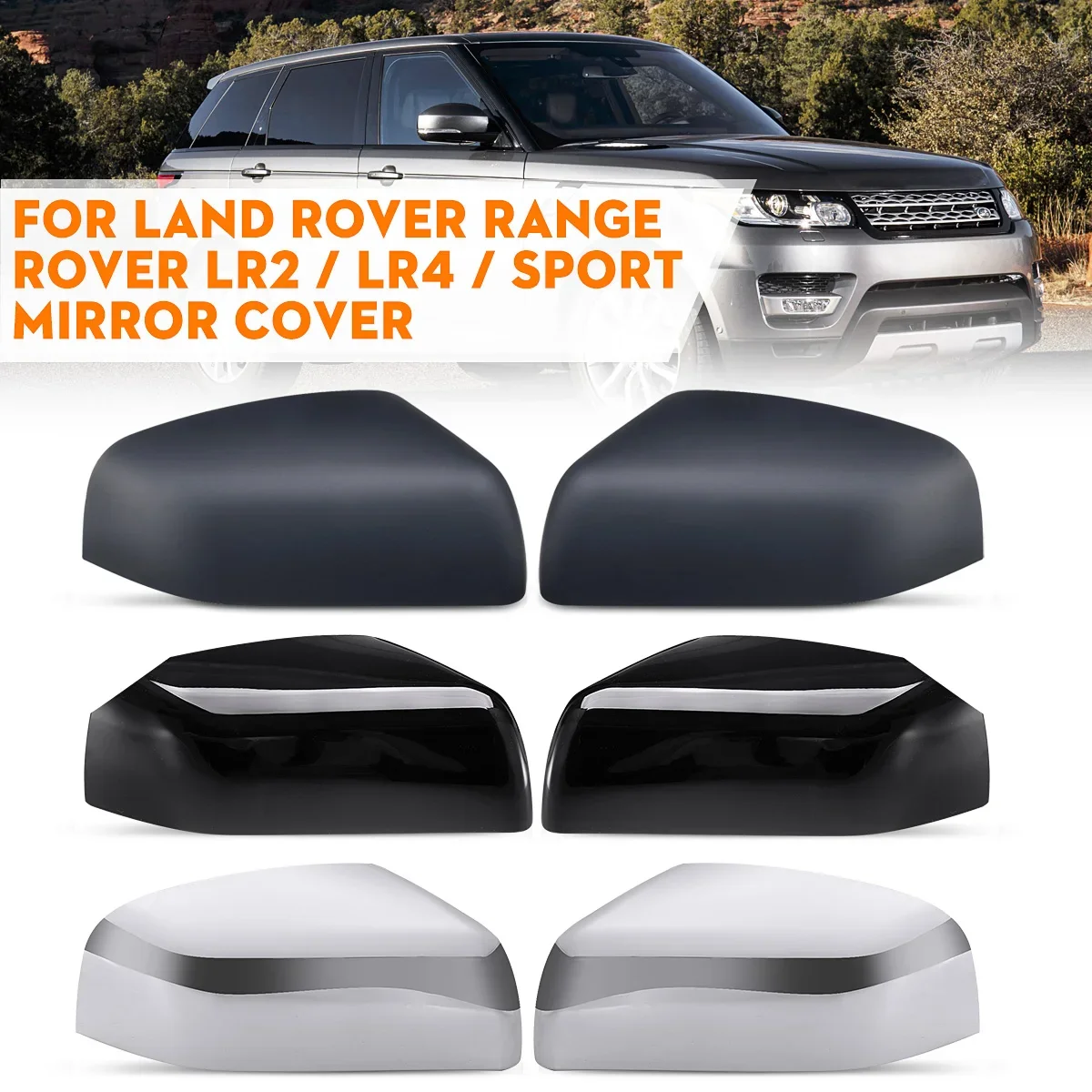 

for Land Rover Range Rover Sport Discovery 4 Freelander 2 LR2 LR4 2010-2016 LR019962 Pair Car Side Wing Mirror Case Cover